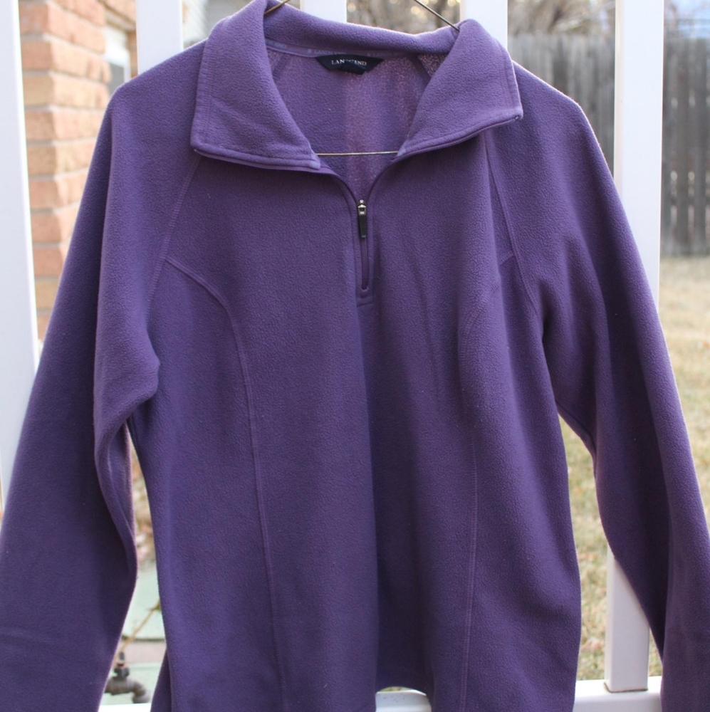 Lands' End Quarter Zip Fleece